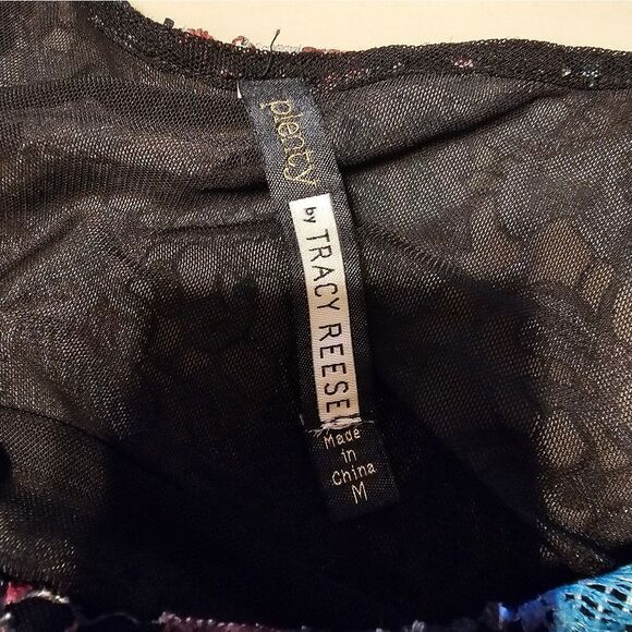 Plenty bt Tracy Reese blouse Women's medium Multicolored Pre-owned - Picture 4 of 6